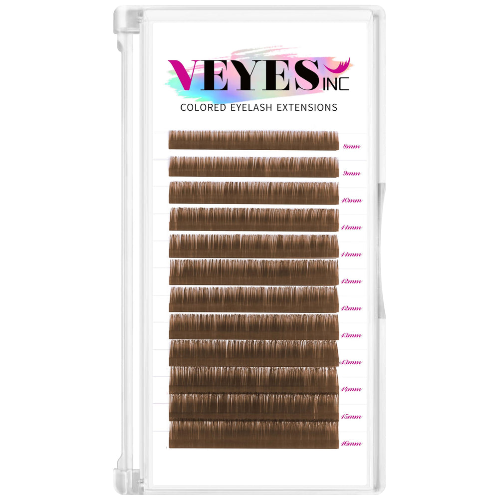 VEYES INC colored lash extensions 03-15 CD curl for natural-looking volume