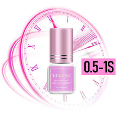 VEYES INC fast-dry glue close-up showing rapid bonding for lash techs