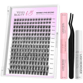 VEYESBEAUTY Dreamy cluster lash tray with invisible band for easy DIY lashes