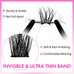 VEYESBEAUTY Invisible band lashes offer comfortable, barely-there wear