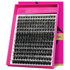 VEYESBEAUTY fluffy 3D lash clusters for a voluminous natural look