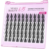 VEYESBEAUTY lash clusters tray 16mm wispy for natural fullness.
