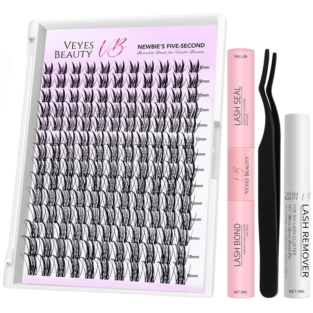 VEYESBEAUTY lash clusters tray for easy, reusable lash look customization.