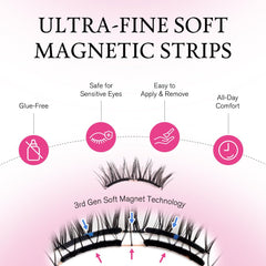 NomSpirit lashes on the left eye show balanced, effortless vibe.