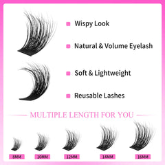 VEYESBEAUTY Wispy lash extensions for versatile everyday looks