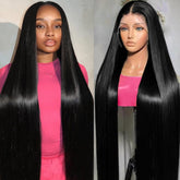 VFFTI 30 inch lace front wig with 13x6 parting for a natural look