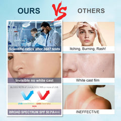 VGO reef-safe mineral sunscreen shown with no white cast for everyday wear.