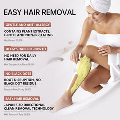 VGO Painless Bikini Gel texture reaches hair roots with minimal residue.