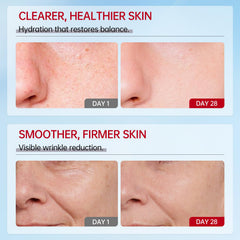 VGO snail mucin moisturizer being applied to skin, demonstrating quick absorption and non-greasy finish.