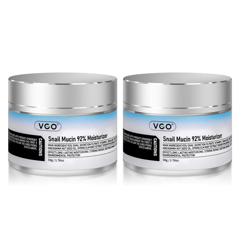 VGO snail mucin moisturizer bottle pump for easy daily hydration
