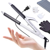VGR travel curling iron in compact design for easy packing and quick styling.