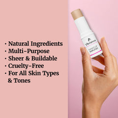 Vibriance Complexion Sticks skin-glow enhances natural radiance with a soft finish.