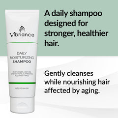 Vibriance Daily Moisturizing Shampoo hair lather delivers rich moisture for aging hair.