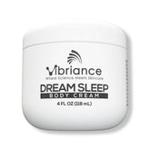 Vibriance Dream Sleep Body Cream bottle delivering fluffy hydration