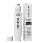 Vibriance Eye Renewal Serum tube with metal roll-on for cool, even application around the eye area.