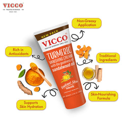 Vicco Turmeric Face Moisturizer all skin types application for everyone.