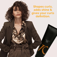 VICIOUS CURL Curl Lock Gel hair-shine close-up highlighting shine and softness
