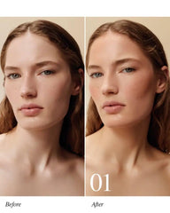 Swatch of Victoria Beckham Matte Bronzing Brick Color 01 on skin for buildable warmth