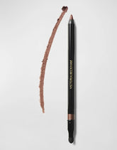 Victoria Beckham Satin Kajal Cinnamon swatch showing warm brown pigment for versatile definition