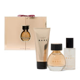 Victoria's Secret Bare eau de parfum bottle showcases woody floral notes for a lasting signature.