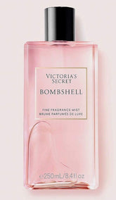 Victoria's Secret Bombshell fragrance mist bottle for everyday fragrance layering.