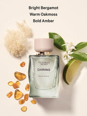 Victoria's Secret Daring Fragrance Mist spray action showing refreshing mist for quick refresh.
