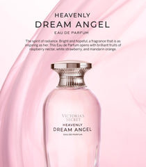 Victoria's Secret Heavenly Dream Angels spray mist suggesting quick, vibrant scent release.