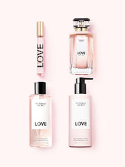 Victoria's Secret Love Fine Fragrance Lotion pairing extends scent layering.