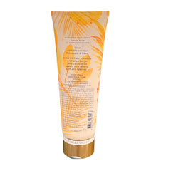 Close-up of Pineapple & Shea Glow lotion texture highlighting creamy moisture