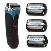 VIDSA 32B S3 replacement heads pack – close-up of three-in-one foils for smoother shave.