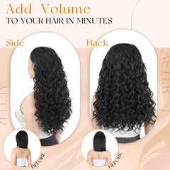 Vigorous Curly Clip-In Extensions invisible clips stay secure all day