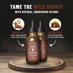 Viking Revolution argan and jojoba oil ingredients showcase nourishing care