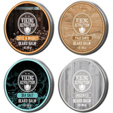 Viking Revolution beard balm Coffee & Whiskey jar for conditioning and shaping a smooth beard all day.