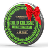 Viking Revolution bergamot solid cologne bar with a fresh citrus aroma for quick refresh.