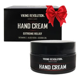 Viking Revolution hand cream packaging shown for quick daily protection.