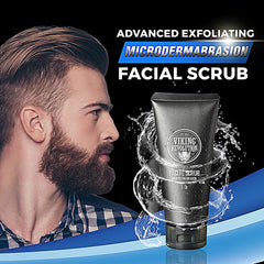 Close-up of exfoliating texture showing micro-particles for skin renewal.