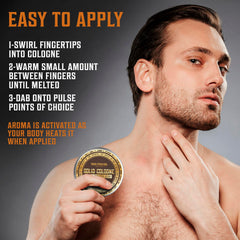 Viking Revolution Sweet Tobacco solid cologne scent profile for a confident impression