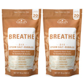 Village Naturals Therapy Breathe bath soak bottle with lemon aroma for soothing relaxation