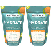 Village Naturals Therapy Hydrate foaming bath soak bubbles for a relaxing citrus bath