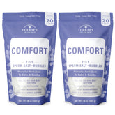 Village Naturals Therapy Comfort Foaming Bath Soak bubbles in tub for relaxation