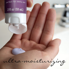 Village Naturals Therapy Nighttime Lotion lavender chamomile with relaxing scent.