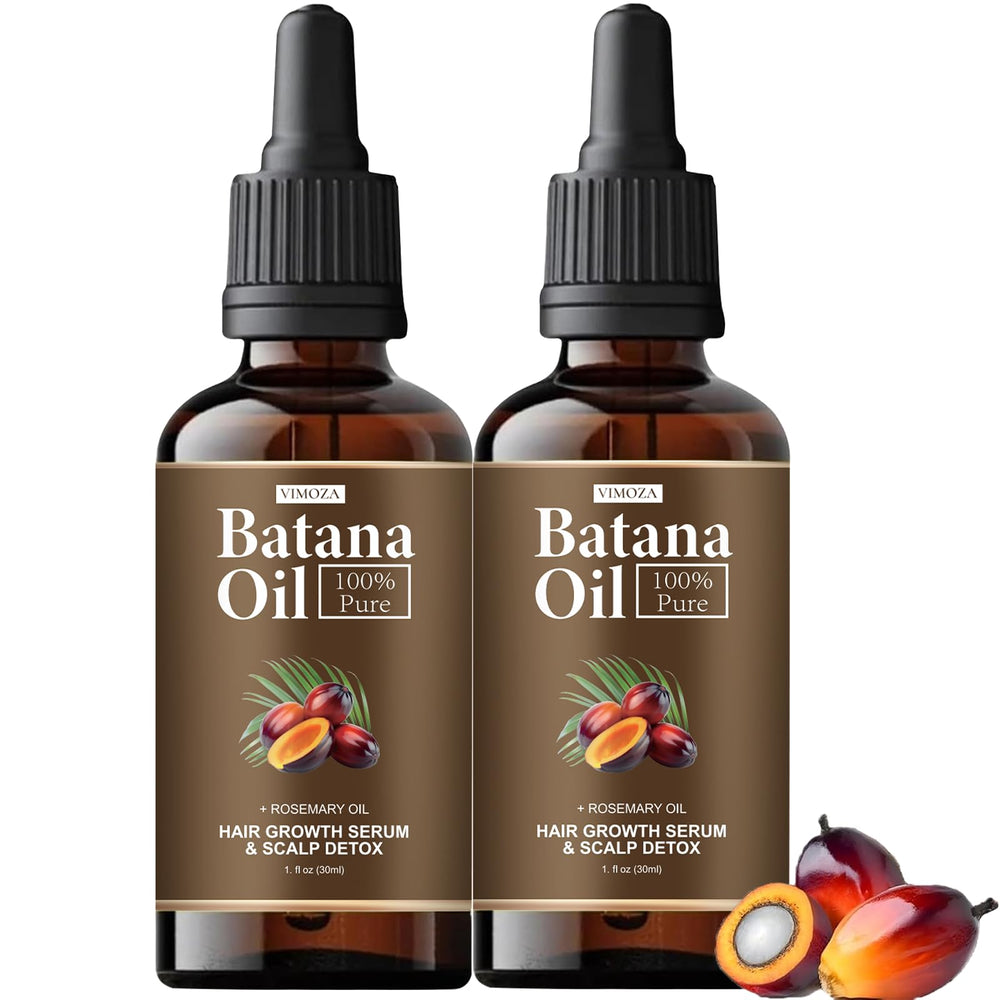 VIMOZA Batana Oil bottle emphasizes rich hydration for the scalp
