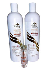 Vineen Eternal Hair Pro shampoo bottle highlighting smoother, shinier hair.