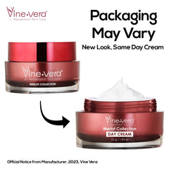 Vine Vera Merlot Day Cream texture swatch demonstrating velvety hydration
