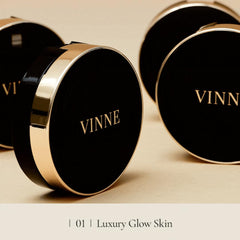 VINNE shade 23 Natural Beige swatch on skin for natural tone.