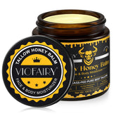 VIOFAIRY beef tallow honey balm jar for nourishing skin