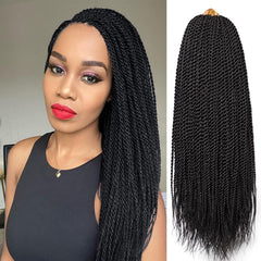 VIOLET Senegalese twist crochet hair 18 inch packaging shows premium Kanekalon fibers for easy styling.
