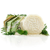 Viori Tea Tree Mint shampoo bar bottle pour for a refreshing cleanse on the go