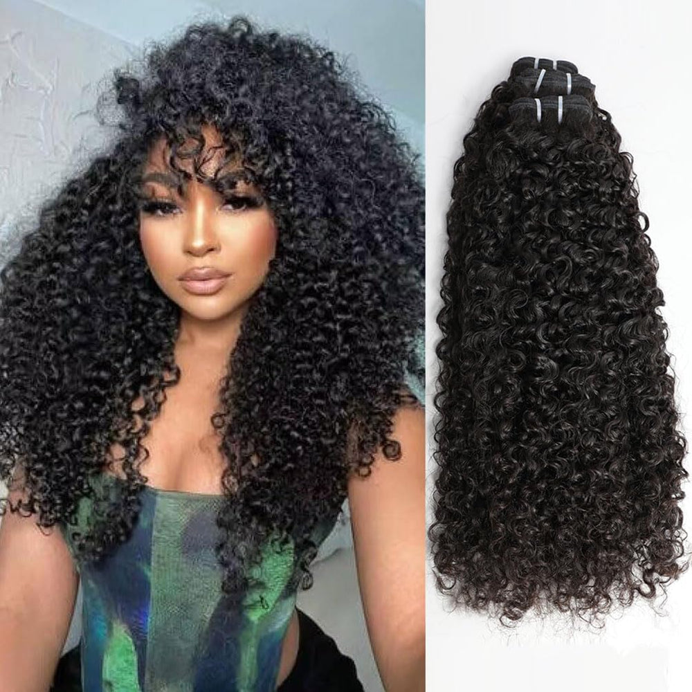 VIPbeauty Burmese Curly Bundles close-up on 16A unprocessed hair for natural blend