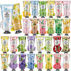 VISCOO 28-pack hand cream gift set with assorted fragrances for daily moisture and gifting.